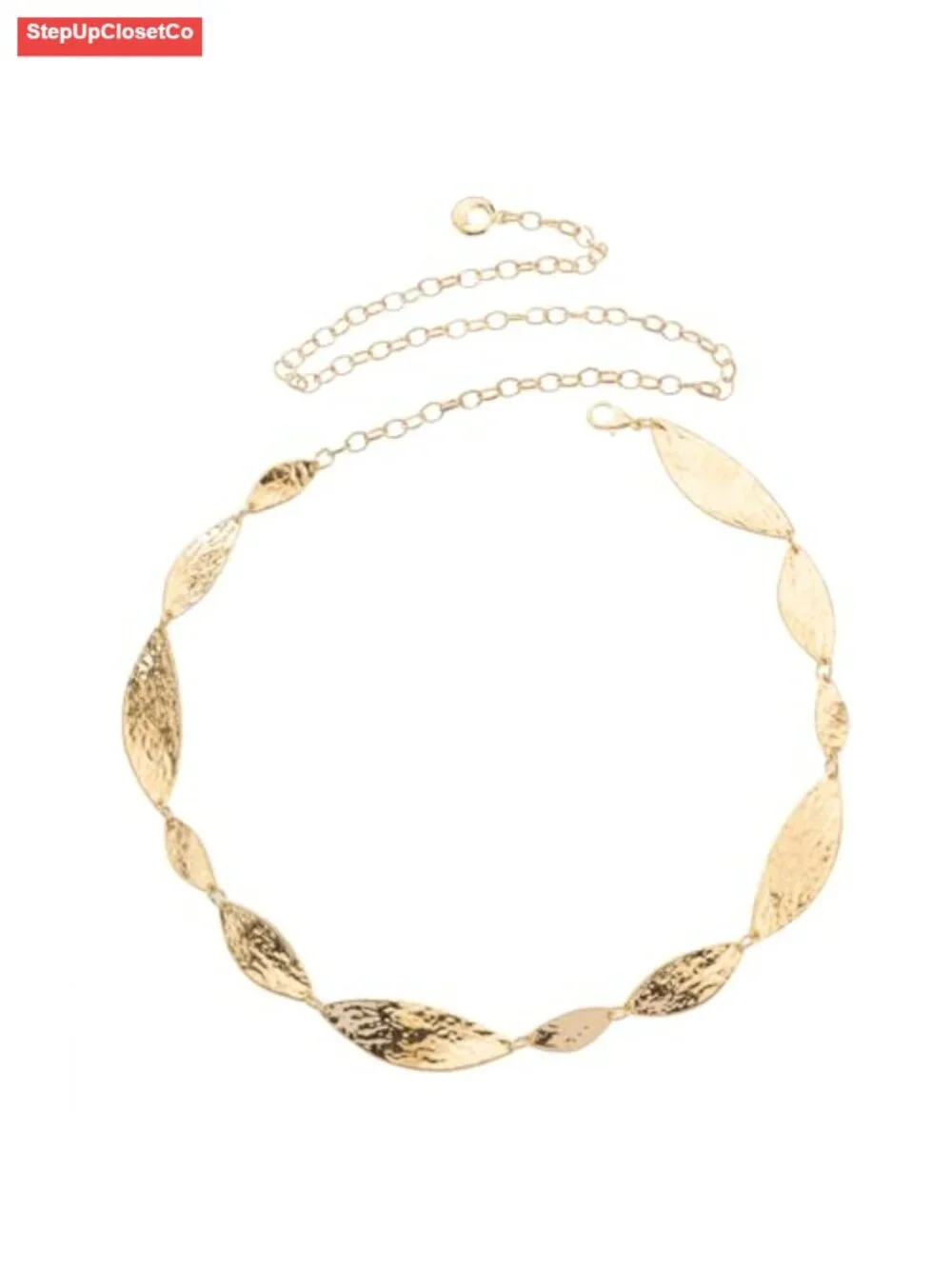 Adjustable Waist Chain Belt Women Metal Link Belt for Jeans Dresses